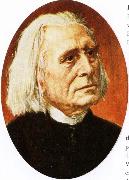 felix mendelssohn a portrait of franz liszt in old age oil painting on canvas